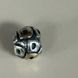 Pandora Two-Tone Silver and Gold Geometric Charm
